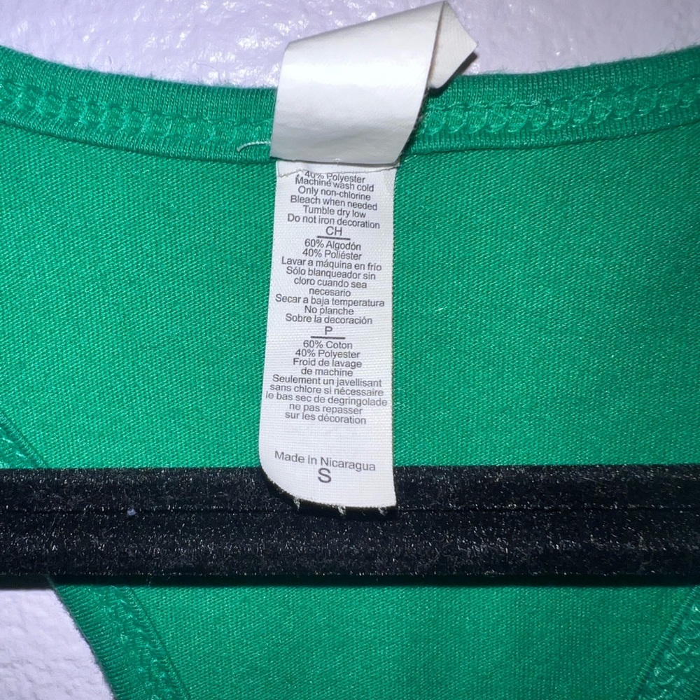 Clementine Green Razor Back Tank Top - Picture 5 of 6